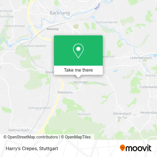 Harry's Crepes map