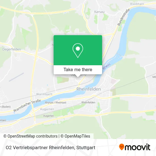 O2 Vertriebspartner Rheinfelden map