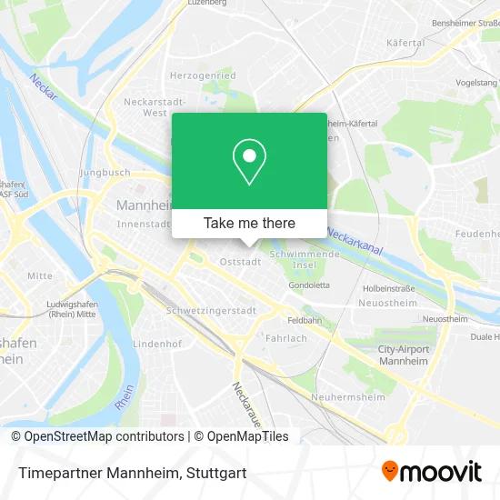Timepartner Mannheim map