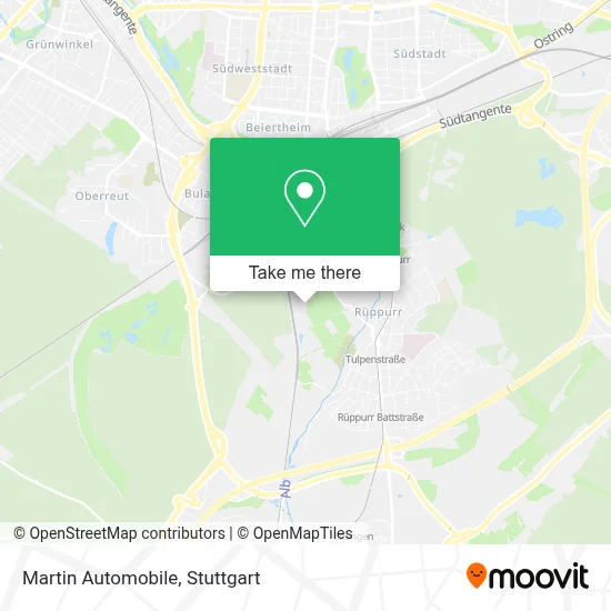 Martin Automobile map