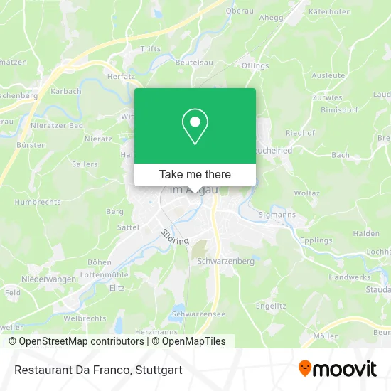 Restaurant Da Franco map