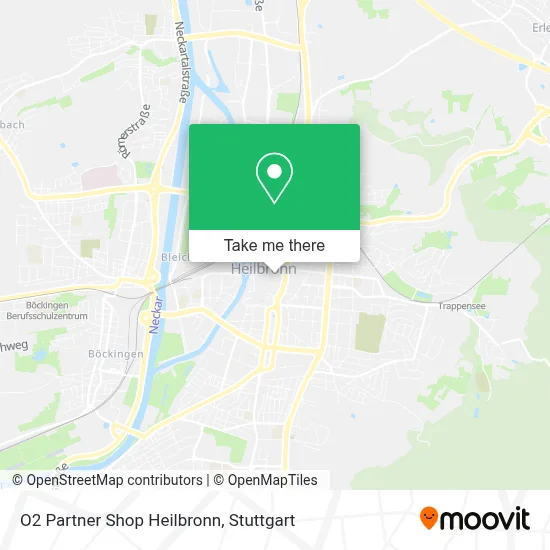 O2 Partner Shop Heilbronn map