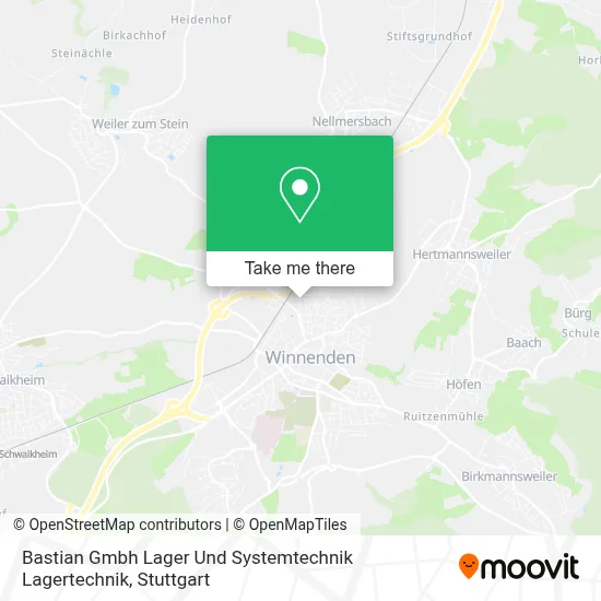 Bastian Gmbh Lager Und Systemtechnik Lagertechnik map
