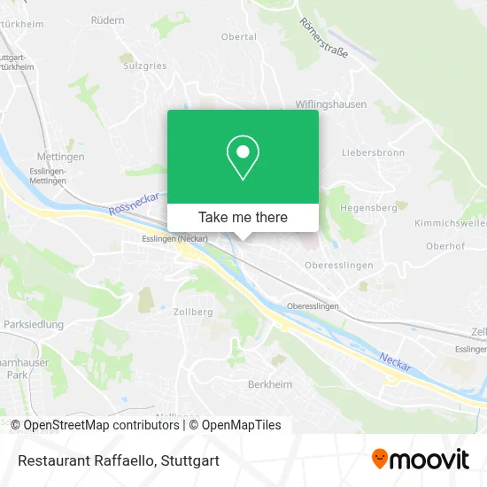 Restaurant Raffaello map