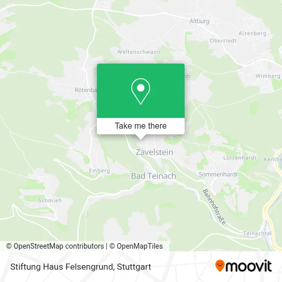 Stiftung Haus Felsengrund map