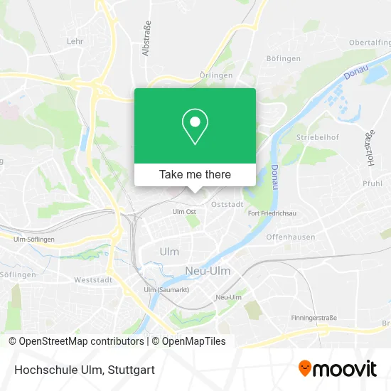Hochschule Ulm map