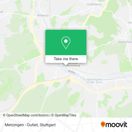 Metzingen - Outlet map