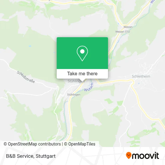 B&B Service map