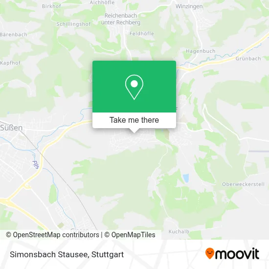 Simonsbach Stausee map