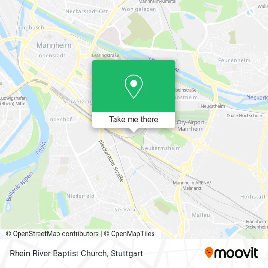 Rhein River Baptist Church map
