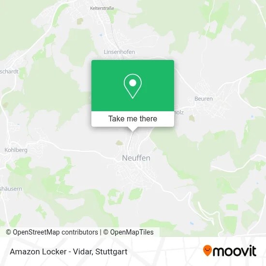 Amazon Locker - Vidar map