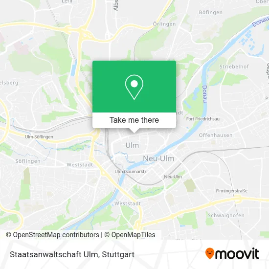 Staatsanwaltschaft Ulm map