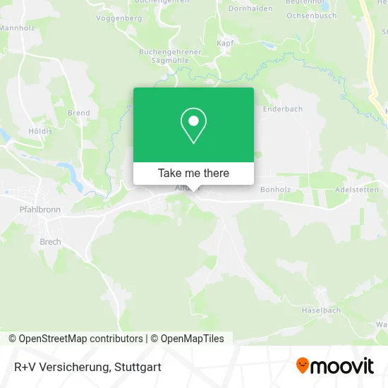 R+V Versicherung map