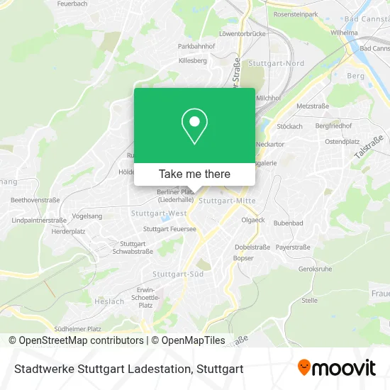 Stadtwerke Stuttgart Ladestation map