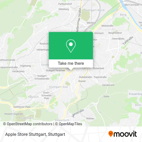 Apple Store Stuttgart map