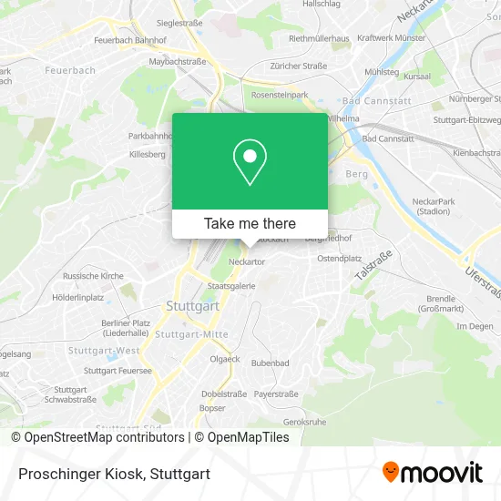 Proschinger Kiosk map