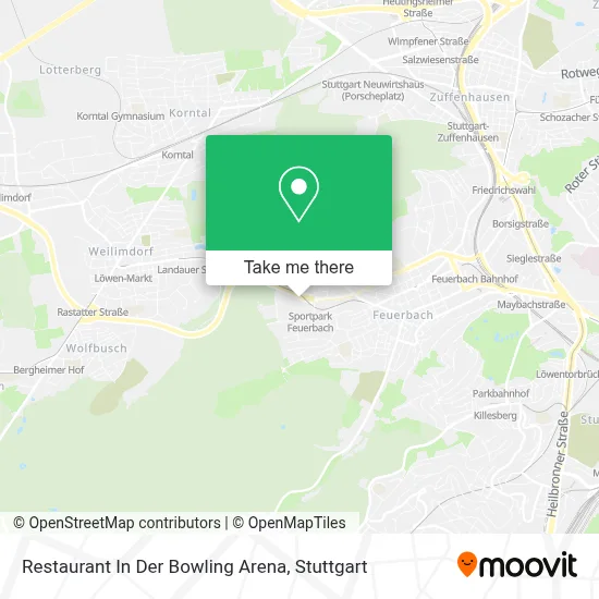 Restaurant In Der Bowling Arena map