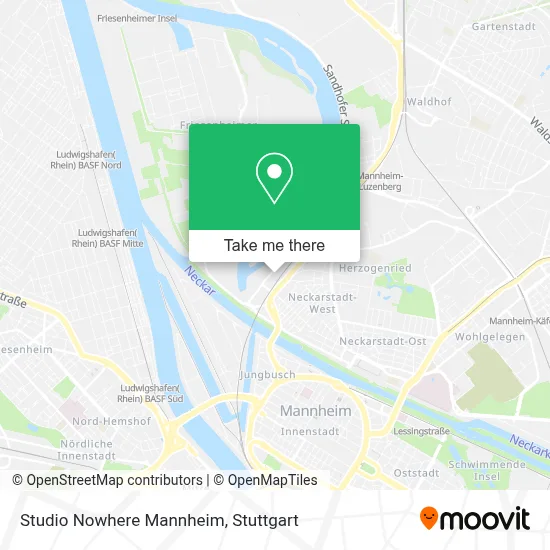 Studio Nowhere Mannheim map