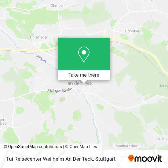 Tui Reisecenter Weilheim An Der Teck map