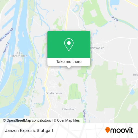 Janzen Express map