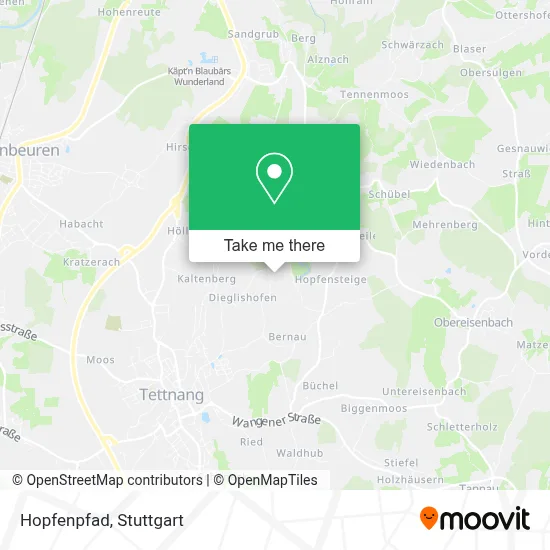 Hopfenpfad map
