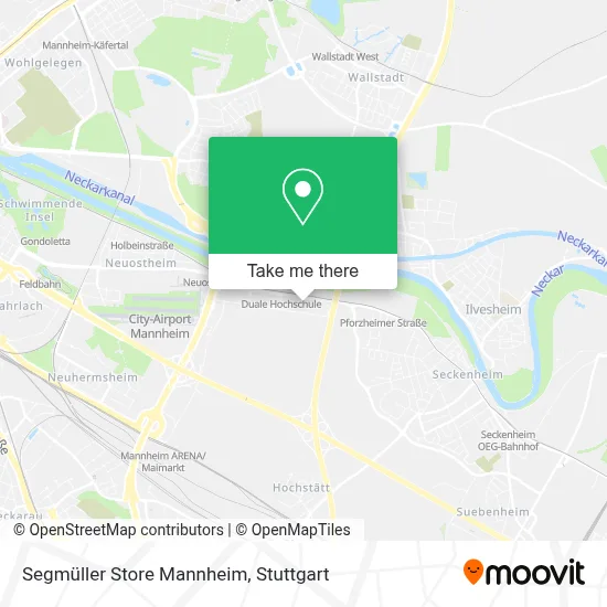 Segmüller Store Mannheim map