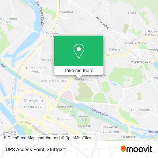 Ups Access Point map