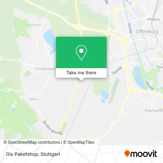 Gls Paketshop map