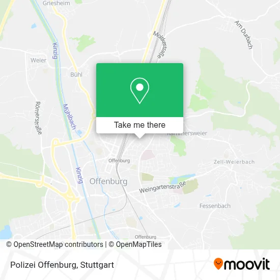 Polizei Offenburg map