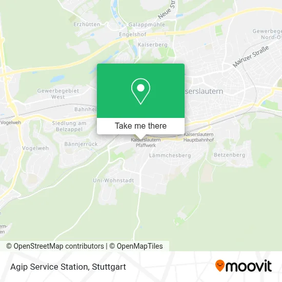 Agip Service Station map