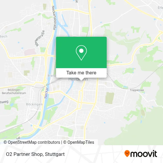 O2 Partner Shop map
