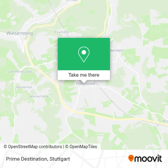 Prime Destination map