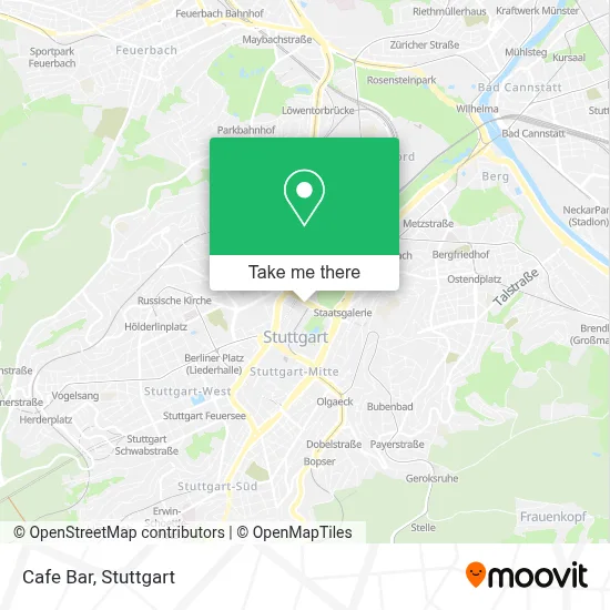 Cafe Bar map