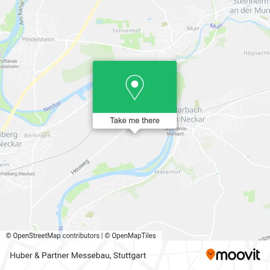 Huber & Partner Messebau map