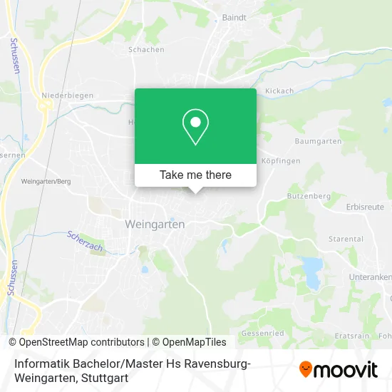 Informatik Bachelor / Master  Hs Ravensburg-Weingarten map