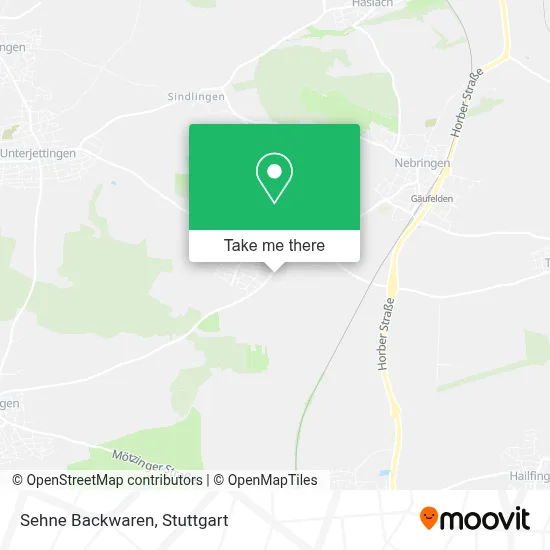Sehne Backwaren map