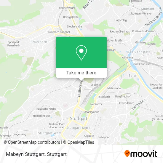 Mabeyn Stuttgart map