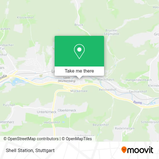 Shell Station map