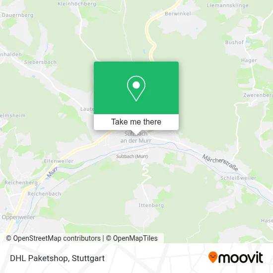 DHL Paketshop map