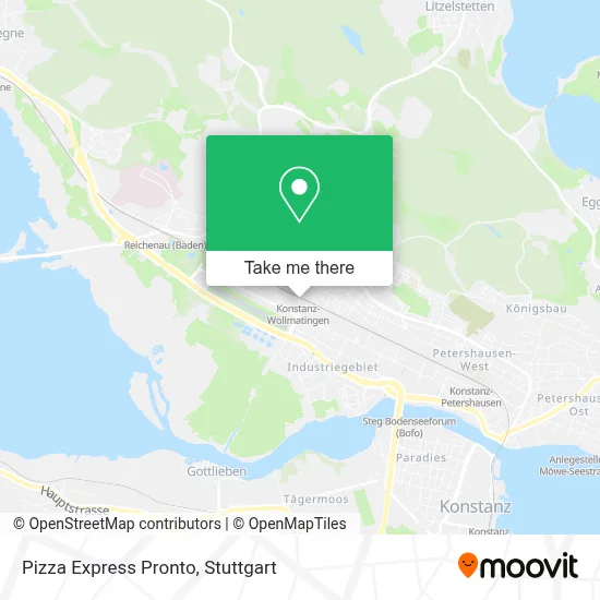 Pizza Express Pronto map