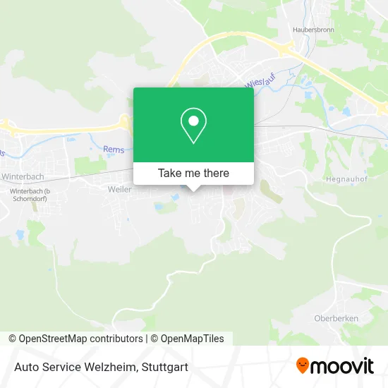 Auto Service Welzheim map