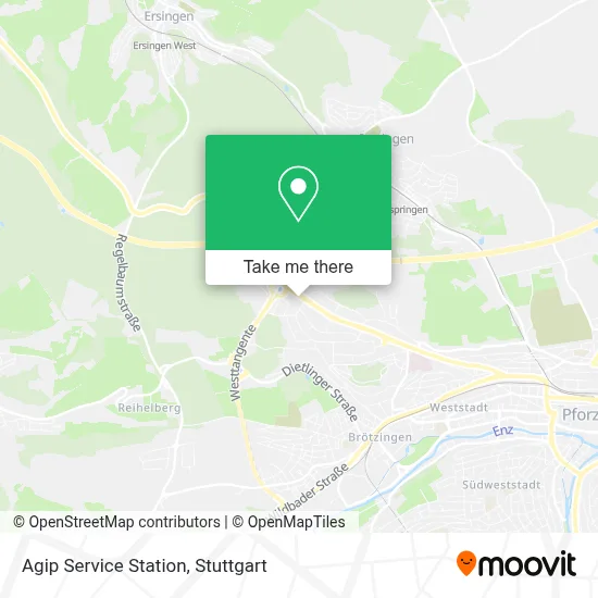 Agip Service Station map