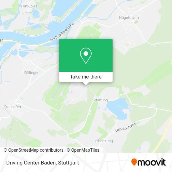 Driving Center Baden map