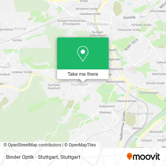 Binder Optik - Stuttgart map