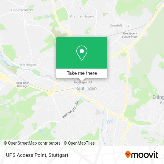 Ups Access Point map