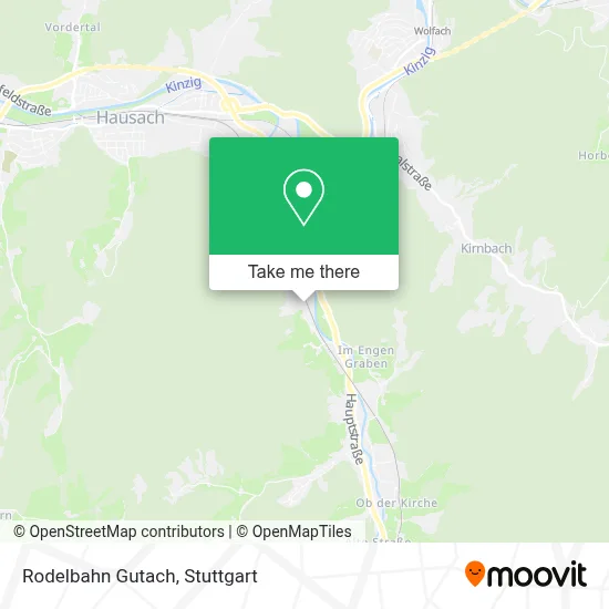 Rodelbahn Gutach map