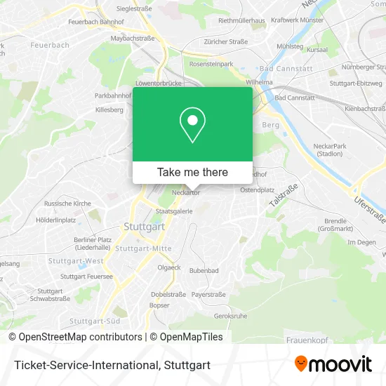 Ticket-Service-International map