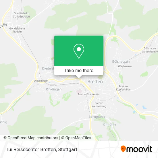 Tui Reisecenter Bretten map