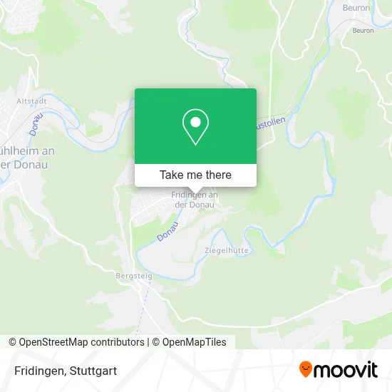 Fridingen map