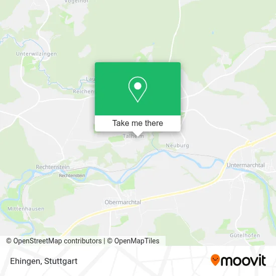 Ehingen map
